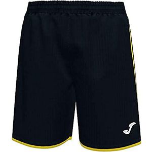Joma Liga Hybride shorts voor heren, Zwart/Geel, S