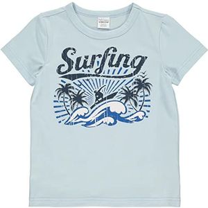 Fred's World by Green Cotton Jersey Surfing S/S T T-shirt voor jongens, lichtblauw, 134 cm