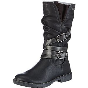 s.Oliver 46607 Bikerboots voor meisjes, zwart zwart 1, 32 EU