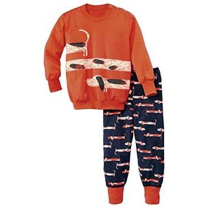 Calida Baby Jongens Peuters Hond Pyjama Sets, Orange (Orange Koi Orange 075), Eén maat