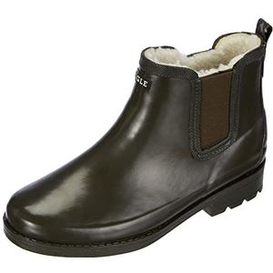 Aigle Carville W Fur, Chelsea-laarzen voor dames, Kaki, 40 EU