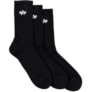 Alpha Industries - Kousen - Kuithoog - Zwart - 3-Pack - Gebreid