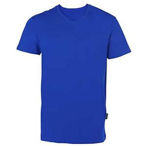 HRM Heren Luxe V-Hals T-shirt, Koningsblauw, Maat 2XL I Premium Heren T-shirt Gemaakt van 100% Biologisch Katoen I Basic T-shirt Wasbaar tot 60°C I Hoogwaardige & Duurzame Herenkleding