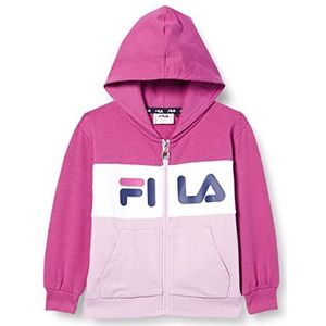 FILA Unisex Baar-ebenhausen Blocked Zip Hoody voor kinderen, Fair Orchid-Purple Orchid-Bright White, 86-92
