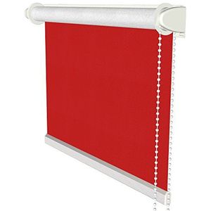 Flairdeco Klemmfix rolgordijn met zijbediening, thermorolgordijn, verduisteringsrolgordijn, 41,5 x 175 cm, rood