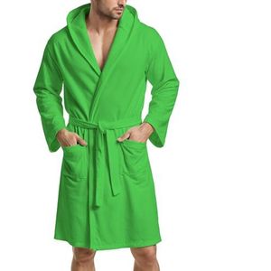 PETTI Artigiani Italiani Badjas Microvezel Voor Heren en Dames, Groen, M, 100% Microvezel