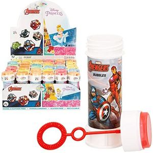 DULCOP - Pak van 36 Avengers of Disney Princess Bellen - Bellenblaas - 60 ml - 047332PA - Multicolor - Plastic - Officiële Licentie - Kinder Speelgoed - Buitenspeelgoed - Vanaf 3 jaar