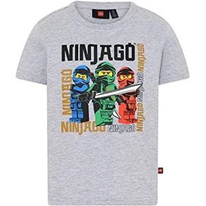 LEGO Jongen Ninjago Jungen T-Shirt Kai, Lloyd, Jay LWTaylor 331, 912 Grijs Melange, 98
