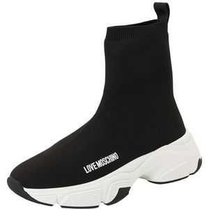 Love Moschino Sneakers hoog 'STARDUST60'  zwart / wit