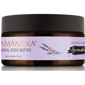SEAMANTIKA - Minerale Bodybutter met Lavendel - Intensieve Hydratatie en Kalmerend - Voor Droge en Gevoelige Huid - Verrijkt met Shea Butter - Vrij van Parabenen, Sulfaten en Minerale Oliën - 250 ml
