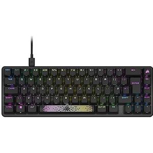 CORSAIR K65 PRO MINI RGB 65% Optical Mechanical Gaming Keyboard - OPX Schakelaars - PBT Double-Shot Keycaps - iCUE Compatibel - QWERTY NA Layout - Zwart