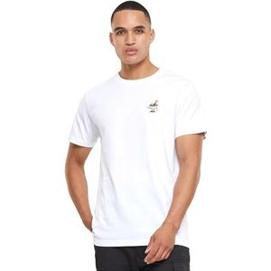 Mister Tee Heren Peace Noodles Tee EMB M White, wit, M