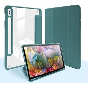 Beschermhoes voor Samsung Galaxy Tab S8 Ultra 14,6 inch 2022 SM-X900/X906, bescherming aan de achterkant van zacht TPU, folio-beschermhoes met S Pen en automatische slaap-/waakfunctie