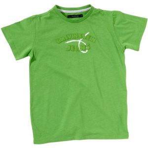 Calvin Klein Jeans Jongens Shirt/T-shirt CBP223 JV6K3, groen (838), 140 cm(10Jaren)