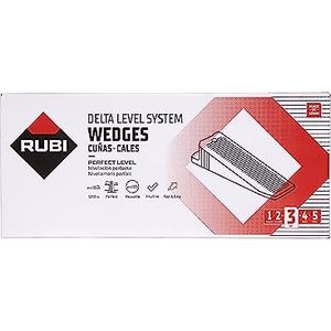 RUBI | Tegelen-nivellerwig | 1200 stuks | kunststof wiggen | voor formaten van 30 x 30 cm en boven | Delta Level System N (B-100 UN)