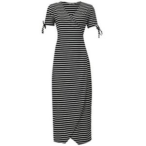 LTB Jeans Dames Zodoso casual jurk, Black White Stripes 886, M, Zwart Wit Strepen 886, M