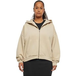 Sweatvest - Effen - Met Capuchon - Wijde Pasvorm - Lange Mouw