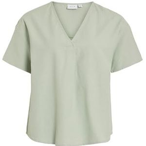 Viprisilla V-hals S/S Top/1, Silt Green., 44