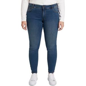 TOM TAILOR Dames Plussize skinny jeans 202212 Basic Skinny, 10110 - Blue Denim, 44 Grote maten