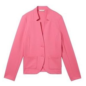 TOM TAILOR Basic Ottomaanse blazer voor dames met zakken, 15799-carmine pink, S