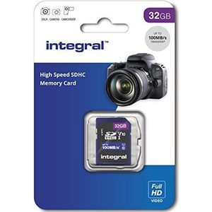 Integral SD-kaart (32 GB, High Speed, SDHC, tot 100 MB/s, V10, UHS, U1)