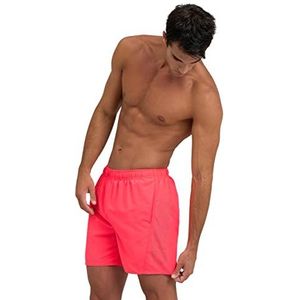 ARENA Fundamentals Logo Boxer R Swim Trunks, Fluo Red-Dark Olive, XL Heren, Fluo Red-dark Olive, XL