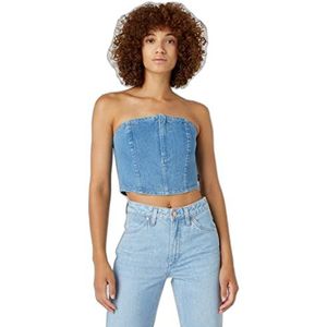 Wrangler Dames Bustier Shirt, Prince, Medium, Prince, M