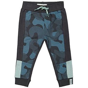 Koko Noko jongens broek set, petrol + donkergrijs, 9 Maanden