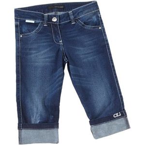 Calvin Klein Jeans CGB889 EJ1L6 jeansbroek voor meisjes, capri & 7/8, blauw (d78), 116 cm