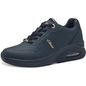 s.Oliver Low 5-23659-42 Sneakers voor dames, Donkerblauw, 39 EU