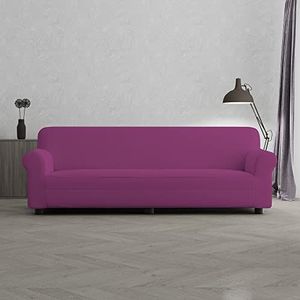 Italian Bed Linen Bankovertrek, bi-elastisch, voor 4-zitsbank, fuchsia