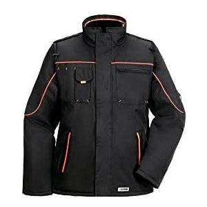 Planam Outdoor Winter Heren Piper Jacket zwart oranje Model 3535 Maat S