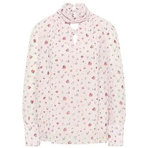 FENIA Damesblouse met lange mouwen 19523102-FE02, roze, XS, roze, XS