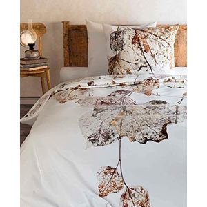 Heckett Lane Lin Duvet Cover, 100% Twill Cotton, Tawny Brown, 135 x 200 Cm, 1.0 Pieces