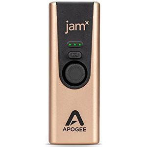 Apogee Jam X USB audio-interface (voor iOS, macOS en pc, geïntegreerde analoge compressie, gratis Ableton Live Lite, hoge resolutie, plug-n-play, software inbegrepen).