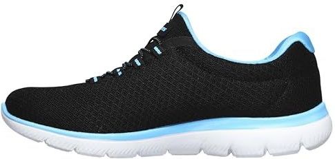 Skechers SUMMITS damessneaker, zwart turkoois, 37,5 EU-breed