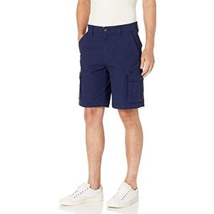 Amazon Essentials Men's Lichtgewicht cargoshort van stretch-ripstop met binnenbeenlengte van 25 cm, Marineblauw, 42