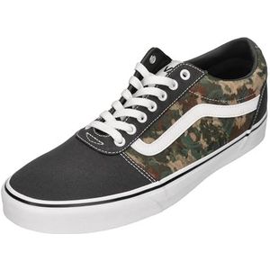 Vans Heren Ward Sneaker, Water Color Camo Zwart/Wit, 9 UK, Water Kleur Camo Zwart Wit, 43 EU