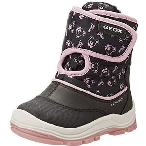 Geox Babymeisjes B Flanfil Girl B ABX enkellaars, Zwart Dk Roze, 21 EU