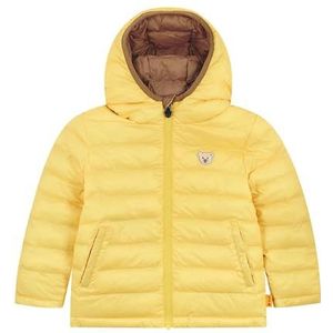 Steiff Omkeerbare jas EU maat 92 crème goud, outdoor omkeerbare jas, overgangsjas, kinderjas, waterafstotend, 2-in-1 omkeerbare jas, warm en comfortabel, wasmachinebestendig, Crèam goud., 92