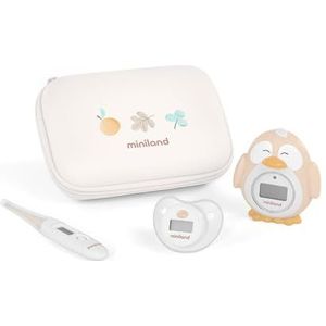 Miniland Valencia Thermokit van drie babythermometers in praktische make-uptas.