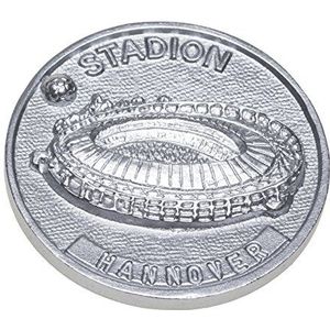 Schnabel-Schmuck Hannover Medaille voetbalstadion, zilver/zwart/rood/goud beschilderd
