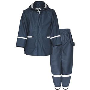 Playshoes Tweedelig regenpak, modderpak, waterdicht, Basic Marine tailleband, 116