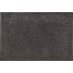 Casita deurmat Pablo taupe-zwart, 50x75 cm, binnen en buiten, wasbaar
