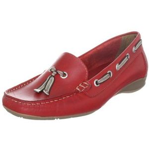 Manitu dames 840390 mocassin, Rood Rood 4, 40 EU