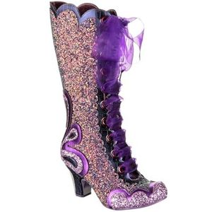 Irregular Choice Dames Gleam Team Fashion Boot, Paars, 39 EU