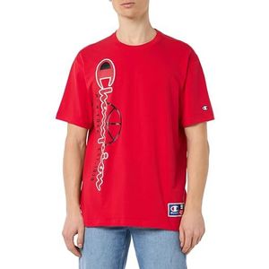 Champion Legacy Modern Basket Graphic S/S Crewneck T-shirt, rood, L heren SS24, Rood, L