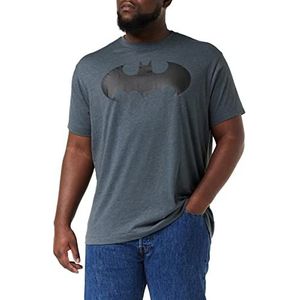 DC Comics Mono Batman T-shirt voor heren, Donker Hei Grijs, XL