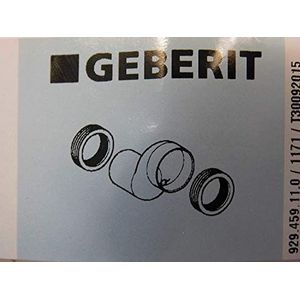 Geberit - Geberit afvoermof voor hangtoilet, excentrisch, 7 cm, alpinewit (131.108.11.1)