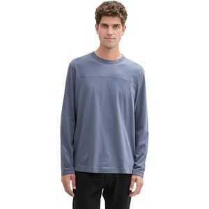 TOM TAILOR T-shirt met lange mouwen voor heren, 11281 - Dove Grijs, XXL